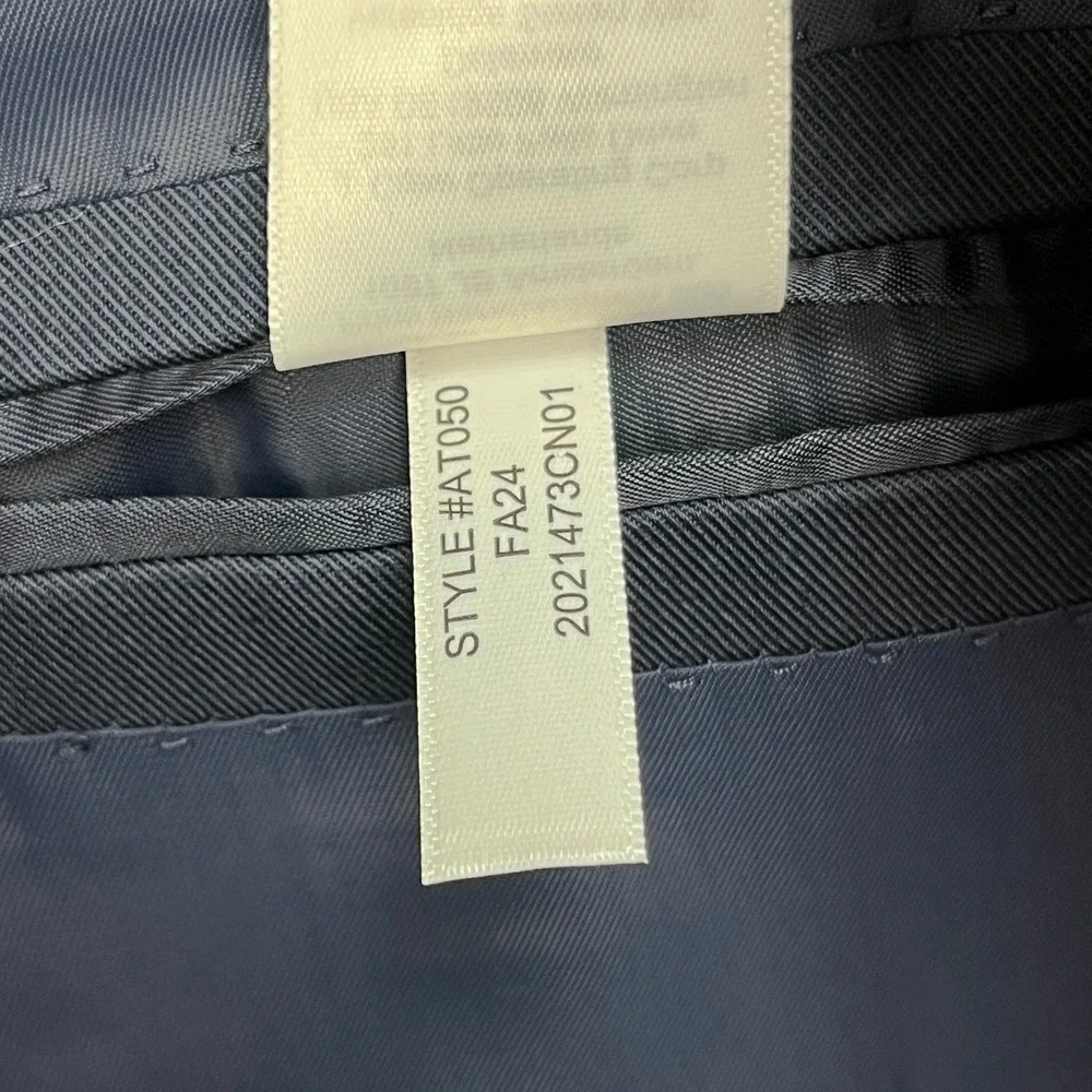 J.Crew Ludlow Blazer Mens 40S Navy Blue Duca Visconti Italian Cotton Sport Coat